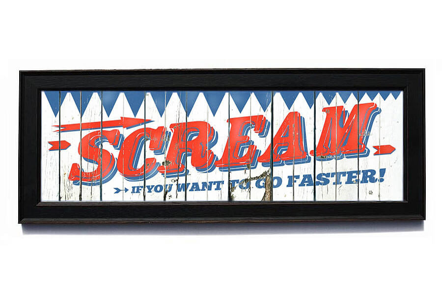 Scream if you want to go faster!